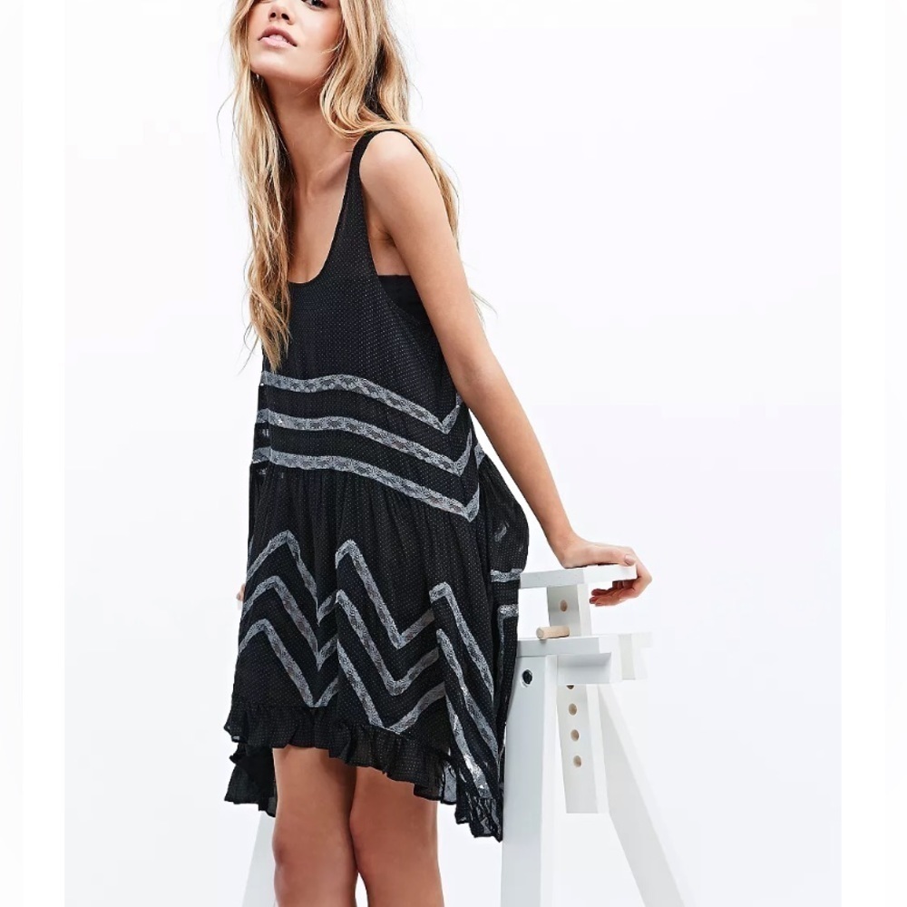 NWOT Free People Voile Lace Slip Dress, size S, oversized - Picture 2 of 12